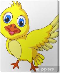 Discover thousands of premium vectors available in ai and eps formats. Cute Yellow Bird Cartoon Posing Canvas Print Pixers We Live To Change