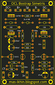Jul 21, 2019 · in this ocl type of amplifier topology or configuration, the power output stage is directly coupled to its preceding driver stage without coupling capacitors. Layout Ocl Bostrap Simetris Mas Ikhin Web Blogs