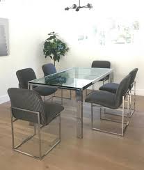 Mid century dining table, mid century chairs. Mid Century Modern Milo Baughman Chrome Parson 39 S Dining Table And 8 Chairs By Housecandyla From House Candy La Of Los Angeles Ca Attic