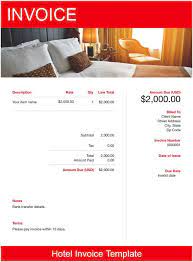 Maybe you would like to learn more about one of these? Hotel Invoice Template Free Download Send In Minutes