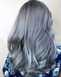 The trend unravels through a variety of dye jobs, such as solid grey, gray ombre, grey balayage, blonde and gray blend and others. 12 Hairstyles That Prove Denim Is The New Silver Hair Colored Hair Tips Denim Hair Grey Hair Color