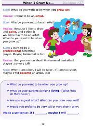 Maybe you would like to learn more about one of these? Esl Dialogues When I Grow Up Low Intermediate