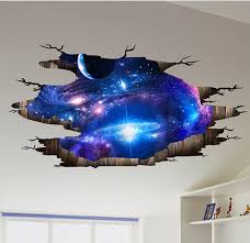 3d Milky Way Ceiling Floor Decal Floor Stickers Floor Decal Wall Decor Stickers