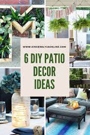 I Thought It Would Be Fun To Share With You 6 Diy Patio Decor Ideas To Brighten Your Out Diy Patio Decor Patio Decorating Ideas On A Budget Outdoor Patio Decor