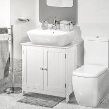 Meuble Anti Humidite Sous Lavabo Meuble De Salle De Bain Vasque 2 Etage Et 2 Portes 60 X 30 X 60 Cm Blanc Achat Vente Meuble Vasque Plan Meuble Anti Humidite Sou Cdiscount