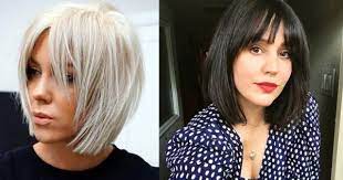 bob z grzywka galeria modnych fryzur na noworoczna metamorfoze hair cover long bob hair