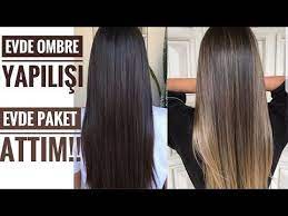 Evde Paket Atip Ombre Yaptim Sari Sac Paket Atilisi Gecisli Sari Sac Youtube Sac Sari Sac Boyalari Kumral Sac Renkleri