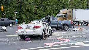 1 dead after fiery crash. Woodbridge Route 1 Crash 11 People Injured In 4 Vehicle Crash