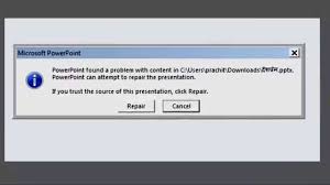 Powerpoint Found A Problem With Content In Pptx Youtube