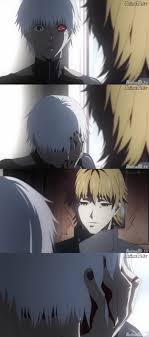 Tokyo Ghoul A No But He Hides His Ghoul Eye And I Just Realized The Pun There But The Feelsssssssssssss And T Tokyo Ghoul Anime Hide Tokyo Ghoul Tokyo Ghoul