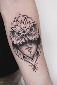 Black And White Owl And Rose Tattoo Designs 24 Owl Tattoo Designs That Will Make You Drool With Satisfaction Tattoo Designs White Owl Tattoo Tattoos For Women