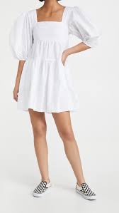 SOKIE COLLECTIVE Pouf Sleeve Mini Dress - We Select Dresses