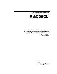 Cobol reference modification is akin to substringing in other programming languages. Rm Cobol Syntax Summary Second Edition Micro Focus