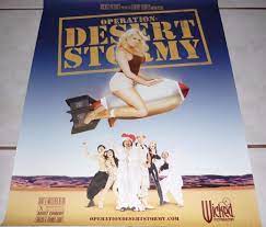 STORMY DANIELS Rare Vtg Wicked Pictures OPERATION DESERT STORMY Poster!  MINT! 