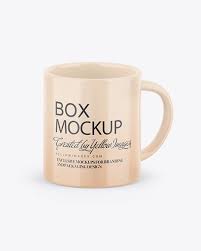 Download Kraft Box W Glossy Mug Mockup In Box Mockups On Yellow Images Object Mockups In 2021 Box Mockup Cardboard Cartons Food Pack