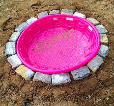 In Ground Kiddie Pool For Dogs Or Pigs D Dog Playground Dog Pool Dog Backyard