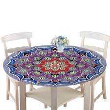 The elasticized edge lining will ensure the tablecloth fits snugly on your round table. Buy Elastic Edged Polyester Table Cover Round Fitted Tablecloth 120cm Soft Backing At Affordable Prices Free Shipping Real Reviews With Photos Joom