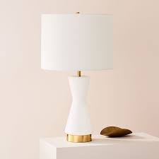 Acrylic Column Table Lamp Usb West Elm Glass Table Lamp Table Lamp Glass Table