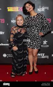 Hamburg, Germany. 06th June, 2019. Christine Urspruch (l) and Neda  Rahmanian, both actresses, attend the award
