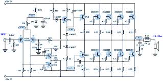 C5198 with circuit diagram manufactured by tos. 400 Watt 70 Volt Amplifier Schematic Pcb Layout Design