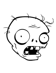 Make a coloring book with zombie head for one click. Zombies Head In Plant Vs Zombie Coloring Page Coloring Sky Zombie Drawings Plants Vs Zombies Coloring Pages