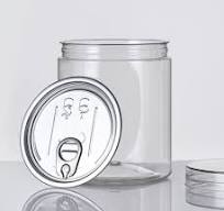 ODM OEM Clear Plastic Cookie Jar Empty Pet Refillable Spice Jars