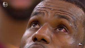 Lebron james injures his ankle in the second quarter and does not return. Lebron James Eye Lebron Got Poked In The Eye By Draymond Green And It S Red Sbnation Com