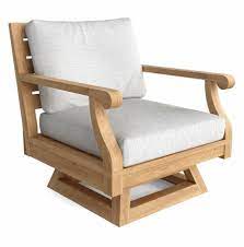 With target's wide range of outdoor chairs, you can make this lounging moment even better. Rosecliff Heights Gatsby Teak Swivel Patio Chair With Sunbrella Cushions Wayfair