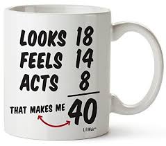 Birthday Gift For 40 Year Old Male 40th Birthday Gifts For Women Forty Years Old Men Gift Mugs Happy Funny 40 Mens Womens Womans Wifes Female Man Best Friend 1979 Male Mug Unique Ideas 79 Woman W 50th