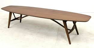 1950's danish modern sculpted leg surfboard cocktail table by kurt østervig. Lot Art Drexel American Modern Walnut Surfboard Coffee Table