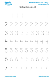 One fundamental way to become a better writer is to practice daily writing in a journal. Practise Writing Numbers 1 10 Tmk Education