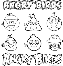 Draw the black angry bird from the angry birds movie step by step easy. Angry Birds 25065 Cartoons Printable Coloring Pages