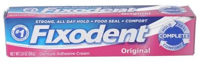 كريم فيكسودنت قبل البدء في تركيب طقم الأسنان Fixodent Cream 68g Denture Adhesive Cream Denture