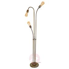 Stehleuchte Allen Messing Antik 3 Flammig Kaufen Lampenwelt De