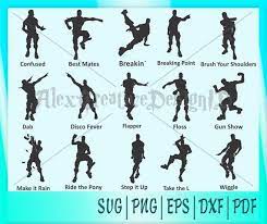 Fortnite Dance Svg Fortnite Dance Silhouette Fortnite Svg Png Pack Fortnite Emote Svg Fortnite Clipart Fortnite F Dance Silhouette Fortnite Character Dance