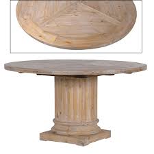 Table Ronde Avec Pied Central En Pin