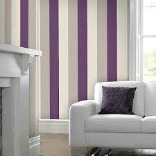 Classic Plum Striped Wallpaper From Graham Brown Stria Wallpaper Brown Living Room Striped Wallpaper Room Colors