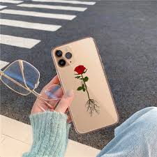 Choose from a waterproof, wallet, clear grip, durable metal covers. Rose Roots Clear Phone Case For Iphone 12 11 Pro Max Xr Xs X 7 Etsy Pretty Iphone Cases Diy Phone Case Girly Phone Cases