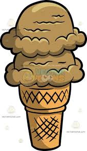 Coffee Ice Cream In A Cone Coffee Ice Cream Cartoon Ice Cream Cone Ice Cream