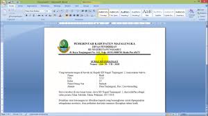 Cara Membuat Kop Surat Resmi Dengan Microsoft Word Youtube