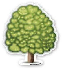 Deciduous Tree Emojistickers Com Tree Emoji Emoji Emoji Stickers