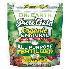 Natural pest control for houseplants. Pure Gold All Purpose Fertilizer Dr Earth