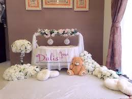 Aqiqah pelamin for baby wan adrian harith. Pelamin Buaian Berendoi Cukur Jambul Pakej Aqiqah Mini Cradle Majlis Di Saujana Putra Www Alisdeco Blogspot Com Alis 0123550657 Artofit