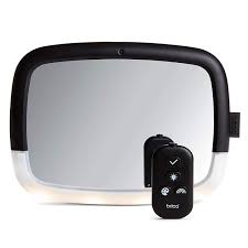 Amazon Com Munchkin Brica Night Light Pivot Baby In Sight Wide Angle Adjustable Car Mirror With Glare Free Leds Crash Tested Shatter Resistant Black Baby