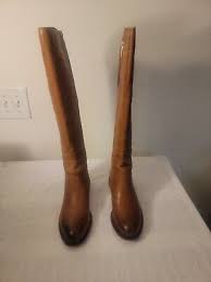 Franco Sarto Women's Haylie Knee High Boot Cognac Leather Size 7.5 Ger5 for  sale online