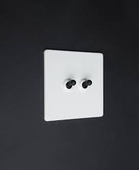 White Toggle Light Switch With Black White Gold Silver Toggles Toggle Light Switch Light Switch Toggle Switch