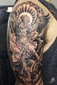 If you have ever doubted if you are being led astray from the truth, call upon archangel michael. St Michael Tattoos 2