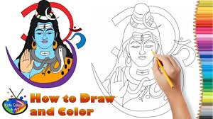 How To Draw And Colour Lord Shiva Youtube This is an easy fun learning way preferably for kids. how to draw and colour lord shiva