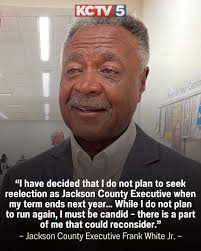 Frank White Jr. announced he doesn't plan