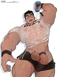 Rule 34 dominant hands on muscular bara body